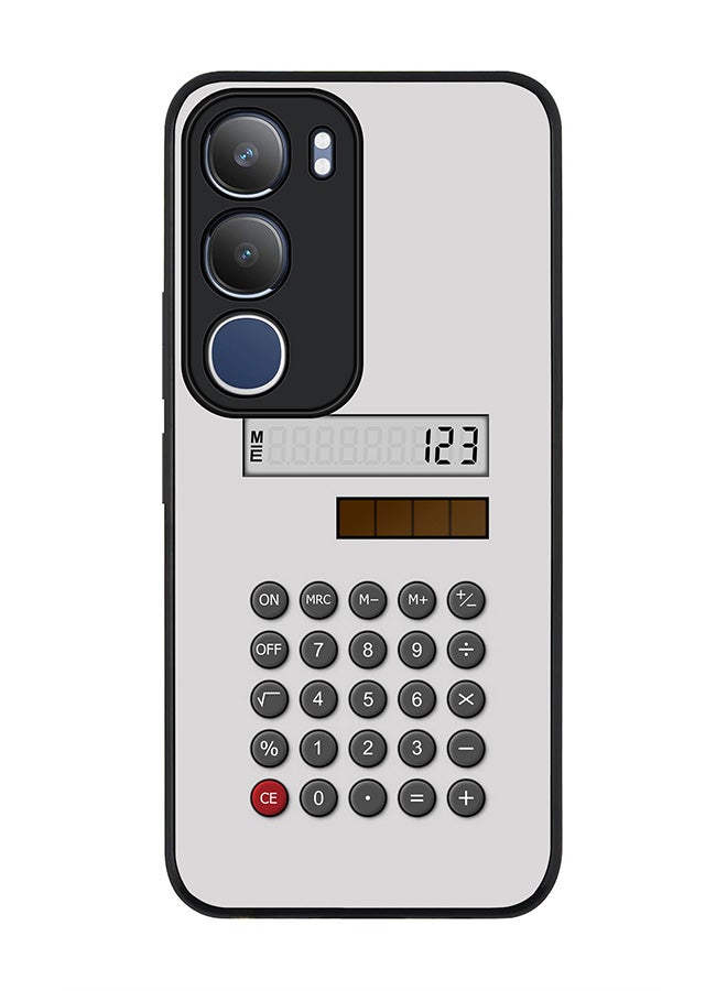 For vivo Y19s / Y19s Pro Case,Slim fit Camera Protection, Shockproof Thin Phone cover  - Calc (White)