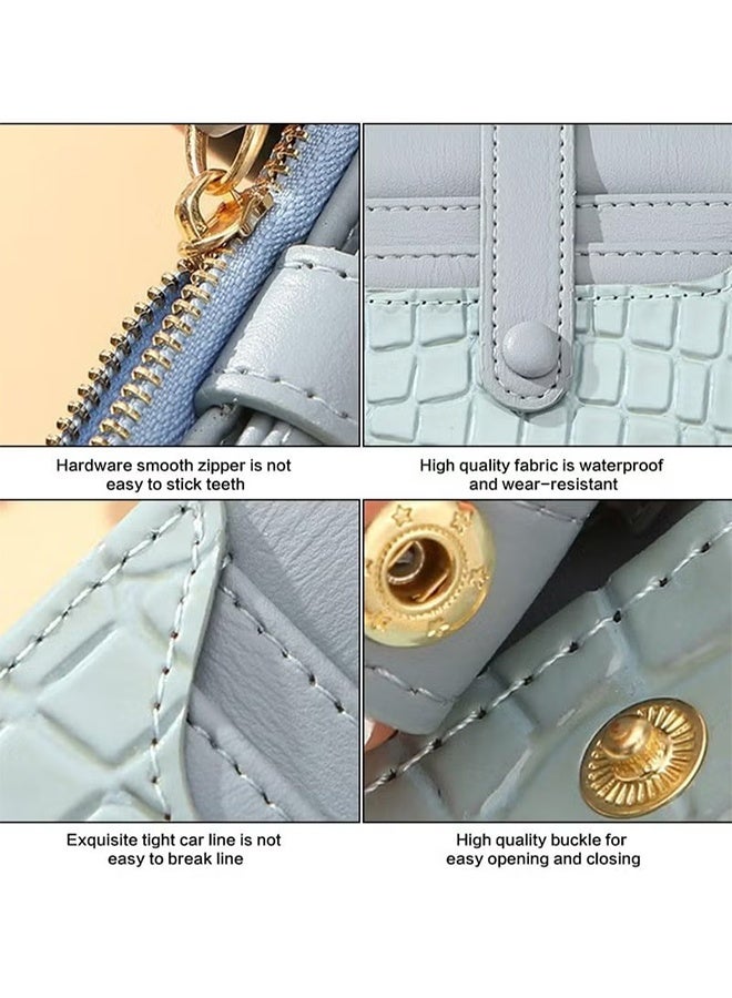 HY RFID Blocking Women's Bifold Wallet with Zipper, Coin Purse, Card Holder (Jujube Red) - Image 5