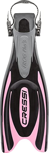 Cressi Frog Plus Adjustable Open Heel Fins BlackPink XSS - Image 3