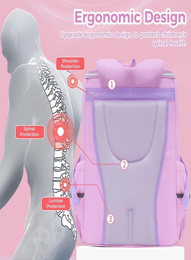 PALAY® Unicorn Backpack for Girls, Water-Resistant, Durable, Large Capacity School Bag for Kids 6-12, Cute Purple Gift for Birthday, Rakhi, Journaling, DIY, Crafts, Planners & More - Image 4