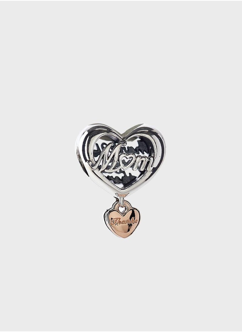 PANDORA Thank You Mum Heart Charm  - Image 1