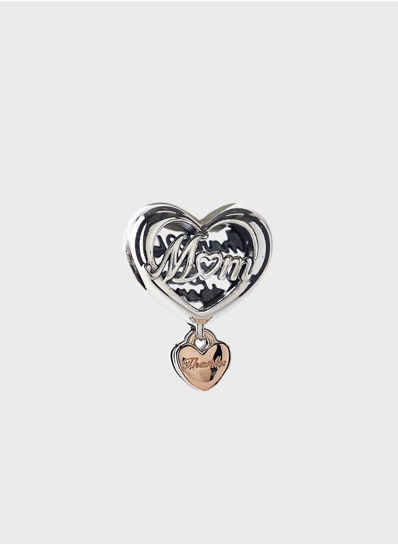 PANDORA Thank You Mum Heart Charm  - Image 1