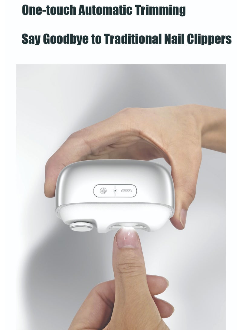 BlueFire M13 Multi-Functional Electric Nail Clipper – Professional Nail Care Device with Cutting & Grinding, Safety Protection, Alloy Cutter Head, Long Battery Life, Type-C Rechargeable, Low Noise, Two Speeds, LED Light & Nail Storage – Compact Portable Manicure Tool - Image 2