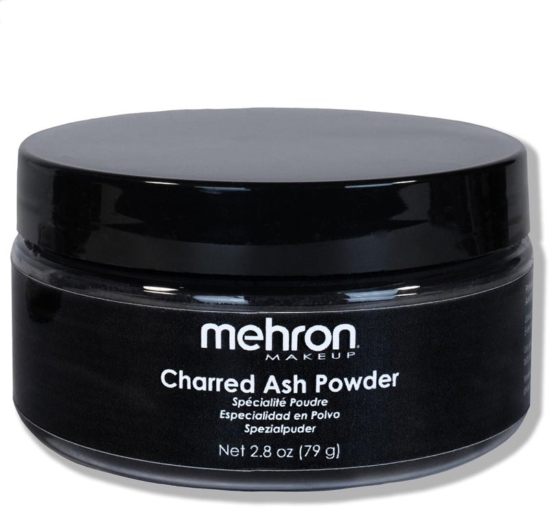 Mehron Charred Ash Powder - 2.8 oz (79 g) for Cosmetic Effects - Image 1