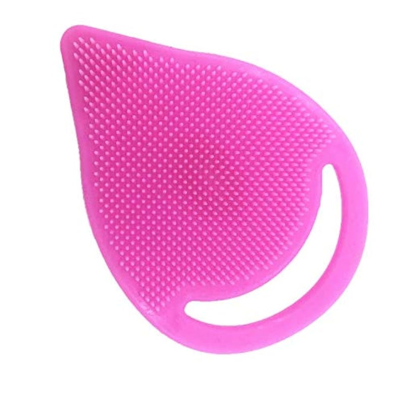 Portable face brush to blackhead shrink pore cleansing brush silicone pink