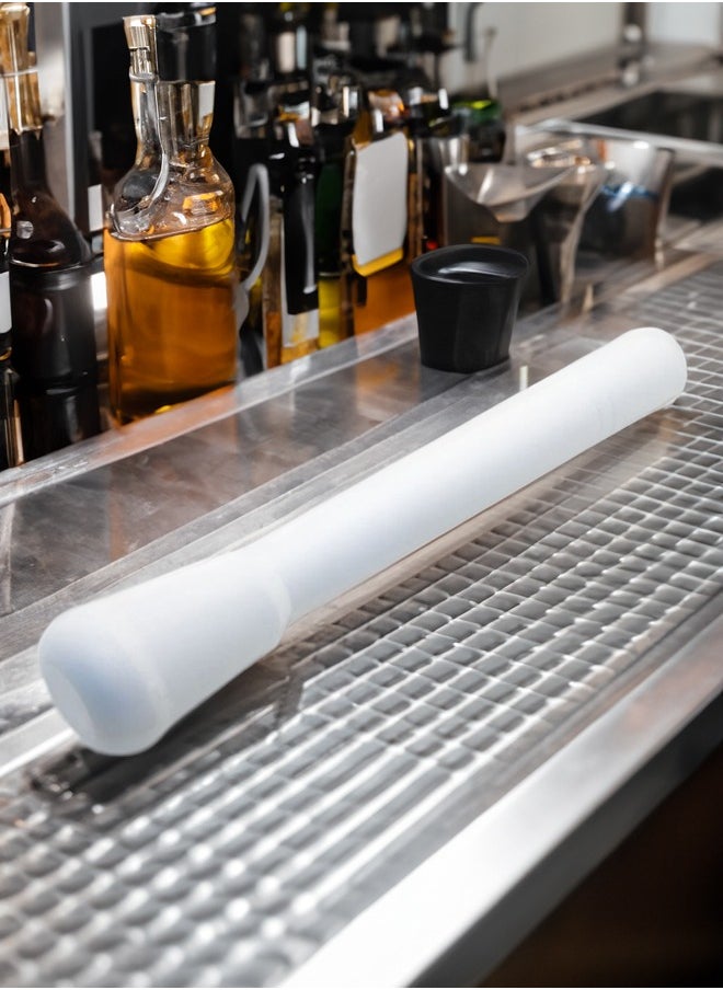 BarPros BarPros ABS White Muddler with Smooth Base - Gentle on Glass, Perfect for Cocktails  - Image 5