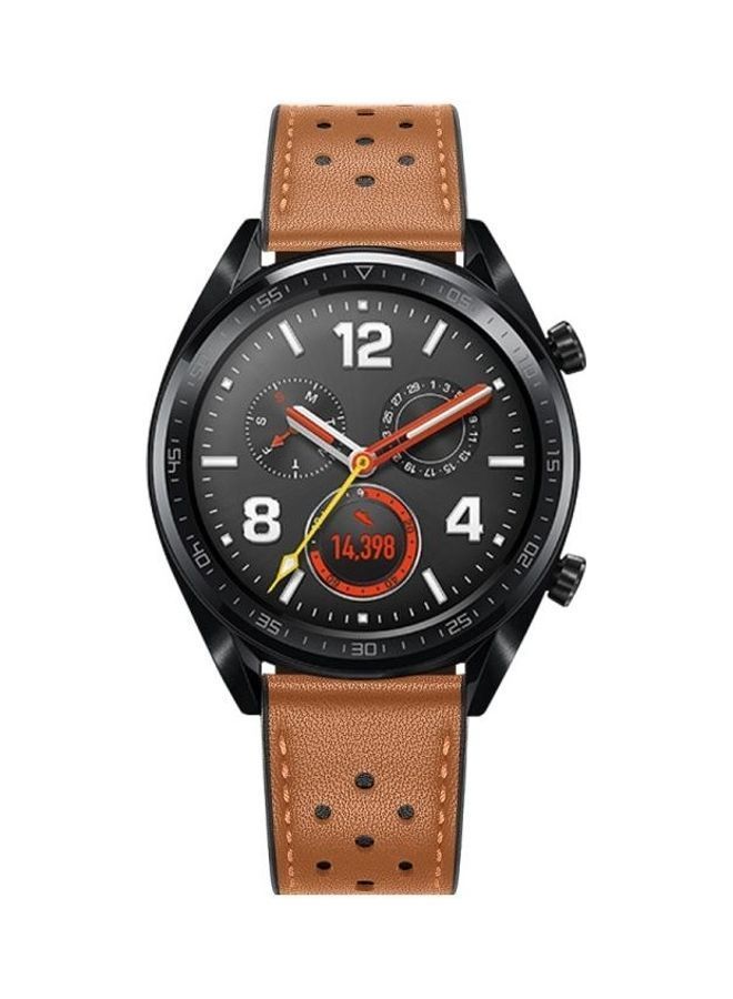 NIBEMINENT Replacement Strap for Huawei Watch GT2e / GT2 46mm Brown  - Image 3