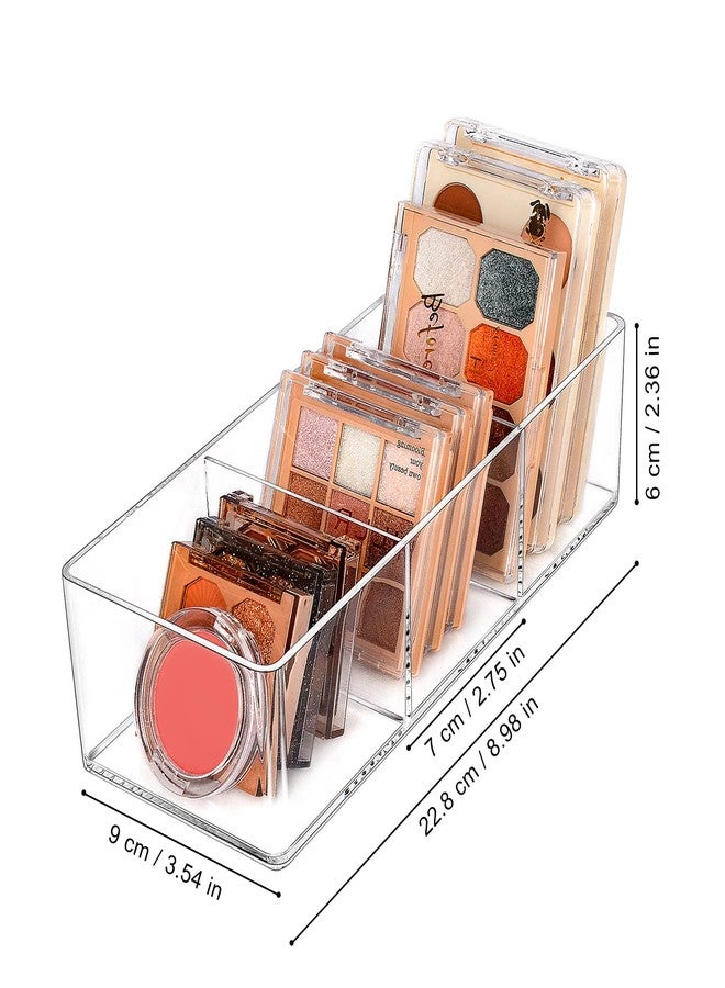 JessLab Acrylic Organizers, Bathroom Organizer for Drawer, Cosmetic Display Cases for Vanity, Countertop, Desk, Kitchen, and Makeup Storage, 3-Section - Image 2