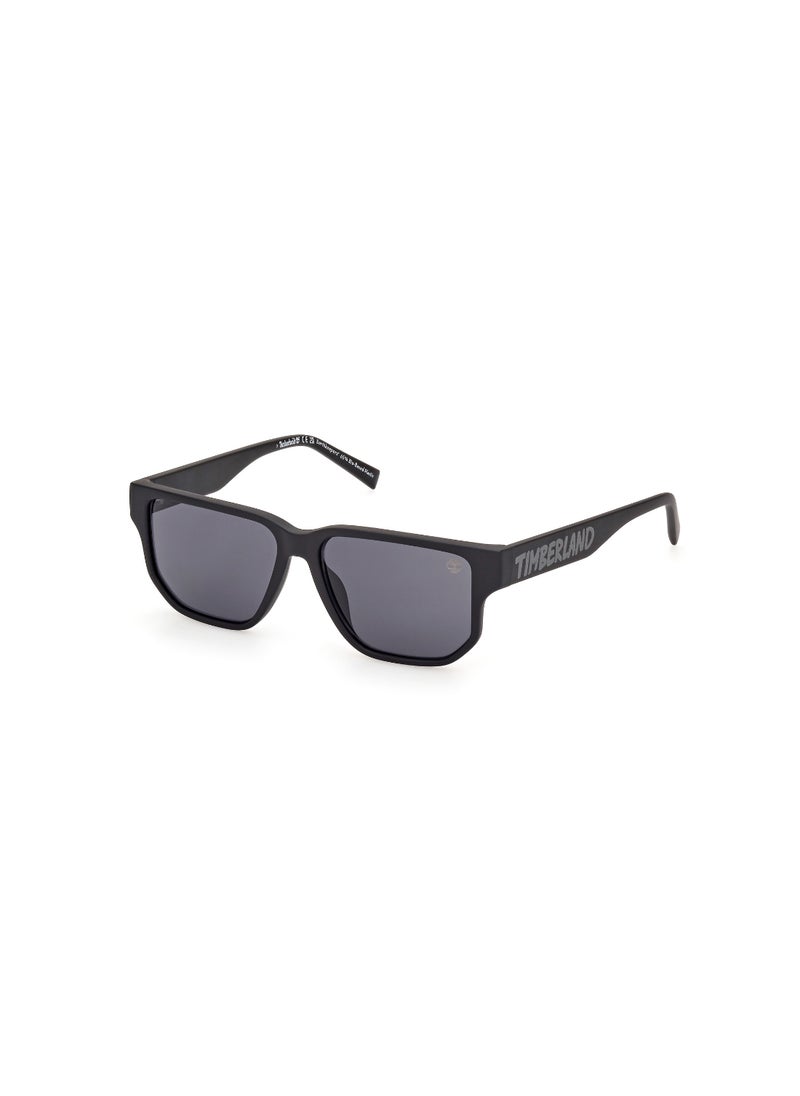 Timberland Boys Rectangular Shape  Sunglasses TB0001302A51 Lens Size: 51 Millimeter - Matte Black  - Image 1