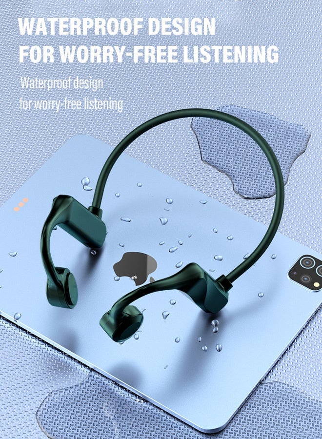 سماعة رأس بلوتوث 5.0 جديدة مزودة بتوصيل عظمي/توصيل صوتي، مقاومة للعرق، مزودة بخطاف خلفي، سماعة رأس رياضية لاسلكية K69 - Image 5
