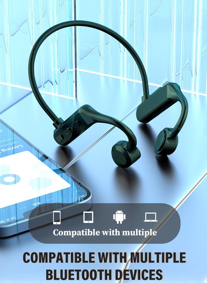 سماعة رأس بلوتوث 5.0 جديدة مزودة بتوصيل عظمي/توصيل صوتي، مقاومة للعرق، مزودة بخطاف خلفي، سماعة رأس رياضية لاسلكية K69 - Image 1