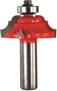 freud Freud -Diablo 1-3/8" (Dia.) Classical Cove & Bead Bit with 1/2" Shank (Quadra-Cut) (38-362), Perma-SHIELD Coating Red,  - Image 1