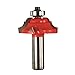 freud Freud -Diablo 1-3/8" (Dia.) Classical Cove & Bead Bit with 1/2" Shank (Quadra-Cut) (38-362), Perma-SHIELD Coating Red,  - Image 2