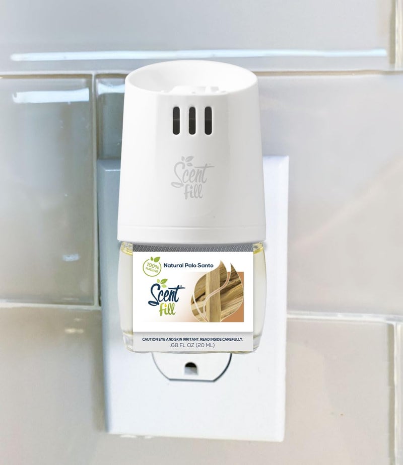 Scent Fill 100% Natural Palo Santo Plug in Air Freshener, Scented Oil Refills, 3 Refills - Image 2