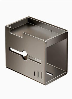 Bathroom household tissue box holder shelf toilet paper roll storage box no hole wall-mounted toilet paper hanger
