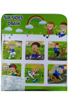 Generic 6 Sides Printed Wooden Block Puzzle with Sports Graphics  - Image 3