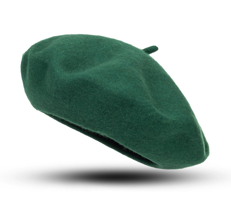XuoAz Women Wool Beret Hat, Classic French Style Artist Hat, Solid Color Chic Winter Warm Cap for Girls - Image 2