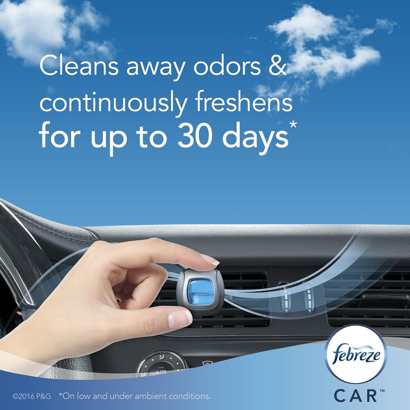 Febreze CAR Vent Clip Hawaiian Aloha Air Freshener - 2 Count (0.13 Fl. Oz.) - Image 3