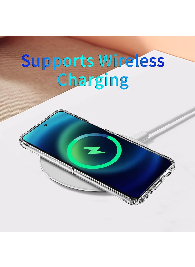 Rock Pow - For Samsung Galaxy Z Flip 5 Clear Case Crystal Clear Slim Fit Thin Transparent Phone Cover Soft TPU Bumper Corners Rubber Shockproof Anti-Slip Heavy Duty Protection - Image 1