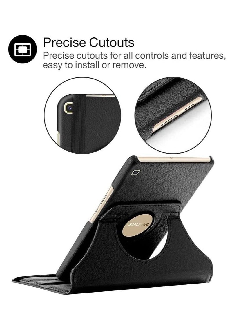 new Galaxy Tab A7 Lite Case, Samsung Tab A7 Lite Case, 360° Rotating Multi-Angle Stand, PU Leather Flip Folio Case For Samsung Galaxy Tab A7 Lite T220/T225 Case Black - Image 3