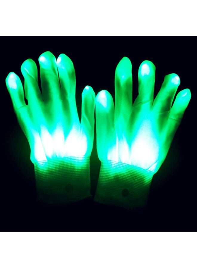 Loquat High-brightness Rainbow Led Gloves  Gifts Style Performance Props Ultra-bright Glowing Gloves Toy-Color:Colorful Lights (1 Pair) - Image 5