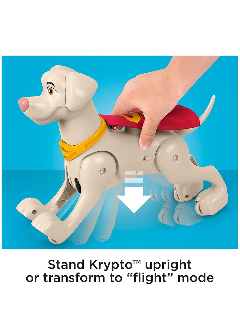 Fisher-Price Fisher-Price DC League of Super-Pets Krypto Toy, 14 inches long, Authentic Movie Figure with Sounds Phrases & Motorized Motion, Rev & Rescue, for 3 years and up  - Image 3