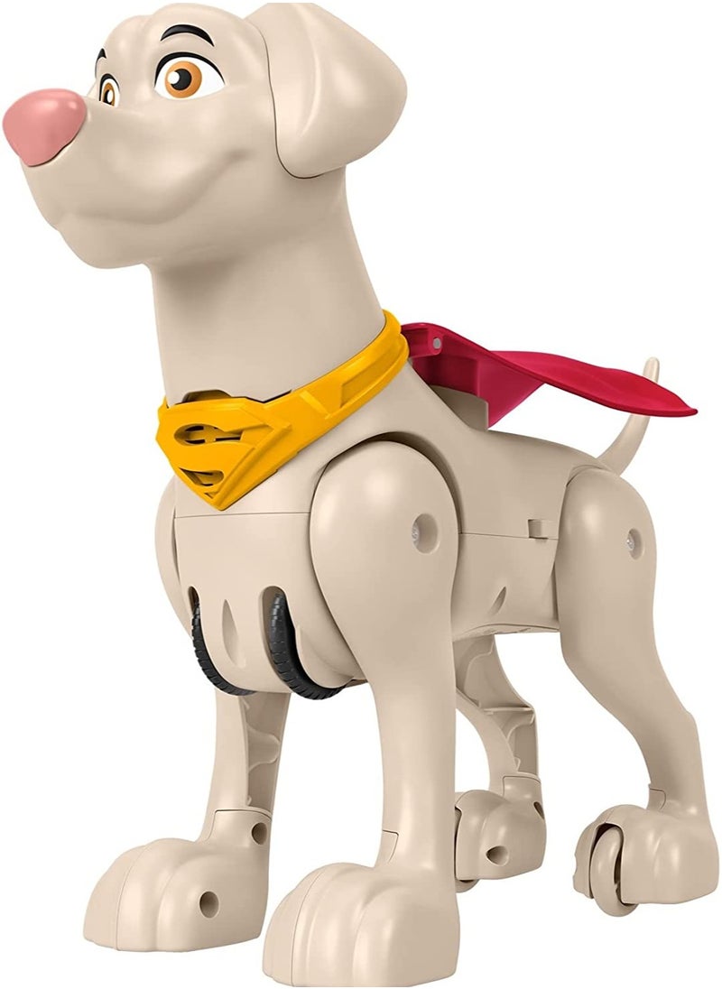 Fisher-Price Fisher-Price DC League of Super-Pets Krypto Toy, 14 inches long, Authentic Movie Figure with Sounds Phrases & Motorized Motion, Rev & Rescue, for 3 years and up  - Image 1