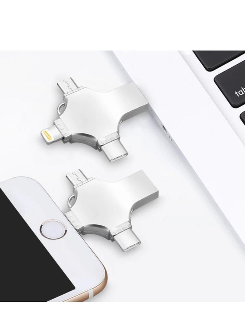 Generic - USB 3.0 4 in 1 Pen Drive 1TB For iPhone iPad iOS Android typ C telefon Metal OTG iFlash USB Flash Drive - Image 1