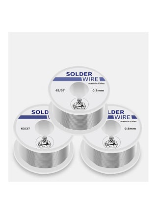 3Pcs Solder Wire For Electronic Soldering Tin Lead Rosin Core Solder Wire Wick Repairing Wires Circuit Board Jewellery 63 To 37 0.8MM - pzsku/Z4F76F6FA7F9FA66ADE4FZ/45/_/1694155403/3237bfea-42bd-4585-b8cc-6daca3c06eba