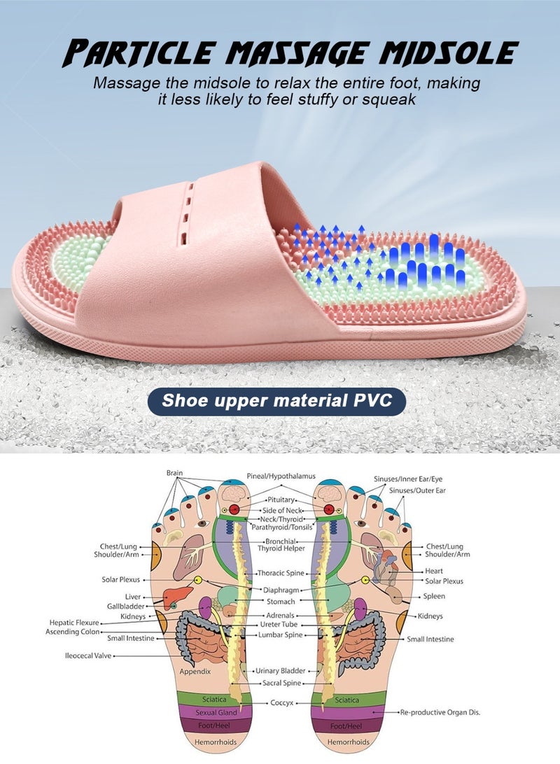 HomarKet Massage Slippers for Plantar Fasciitis for Women Acupuncture Slippers Arthritis Neuropathy Pain Relief Non-Slip Massage Sandals Womens Stress Relief Gifts for Bath（Pink） - Image 4