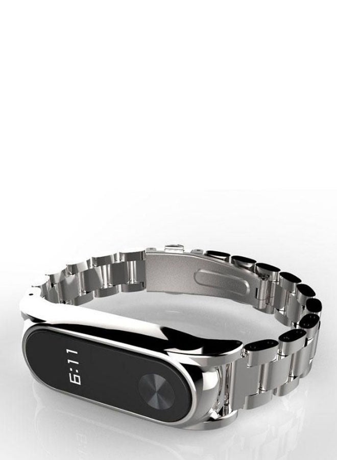 نيبمينينت سوار بديل لشاومي مي باند 2 فضي - Image 2