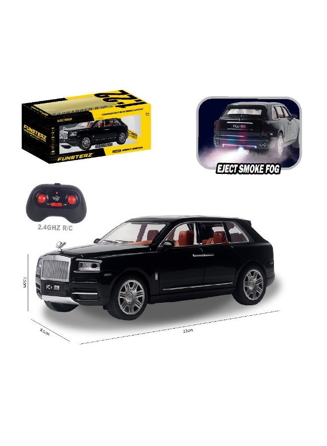 Funsterz 1:22 RC Rolls-Royce Cullinan – Die-Cast Alloy Spray Mist Car with LED Lights, Full-Function Remote Control, Rechargeable Battery – Luxury RC Model for Kids & Collectors - Image 4