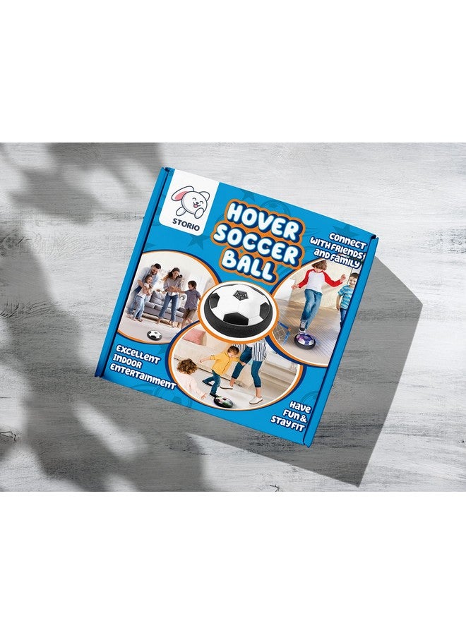 ستوريو كرة قدم ستوريو الطائرة | كرة طائرة داخلية عائمة | قرص بمصدات إسفنجية ناعمة | أضواء LED ملونة | لعبة كرة قدم هوائية للأطفال | صنع في الهند | معتمدة من BIS (أصفر) - Image 2