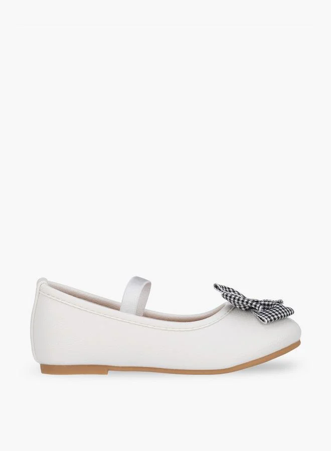 Flora Bella By Shoexpress WHITE Girls Elastic Strap Ballerina Shoes for Women | Best Price UAE