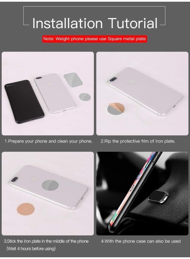 الذاكرة السريعة حامل جوال مغناطيسي بتصميم نحيف ومتين للتثبيت على لوحة السيارة أو الحائط – تثبيت قوي وآمن لجميع الهواتف – سهل التركيب والاستخدام - Image 4