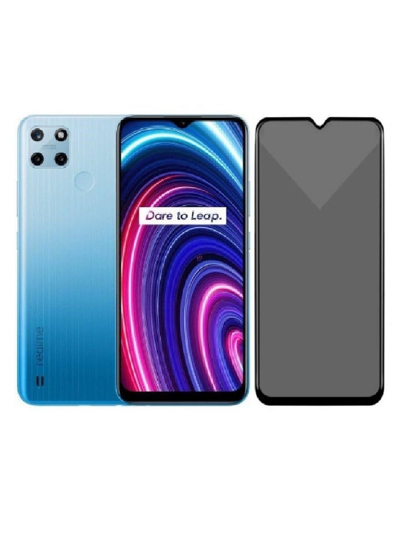 Tempered Glass Screen Protector Anti-Spy Privacy Designed For Realme C25Y  Full Screen Coverage And Bubble Free - Image 1