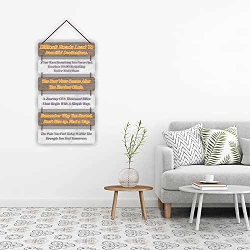 Freny Exim MDF Wooden Positive Energy Quote Wall Hanging Art For Home Decor | Office | Gift (12 inch X 30 Inch) Multicolour 505 - Image 3