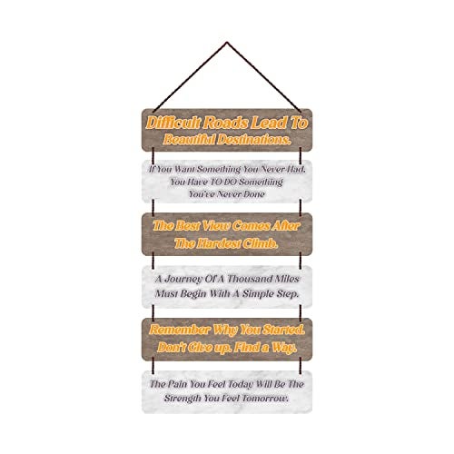 Freny Exim MDF Wooden Positive Energy Quote Wall Hanging Art For Home Decor | Office | Gift (12 inch X 30 Inch) Multicolour 505 - Image 1