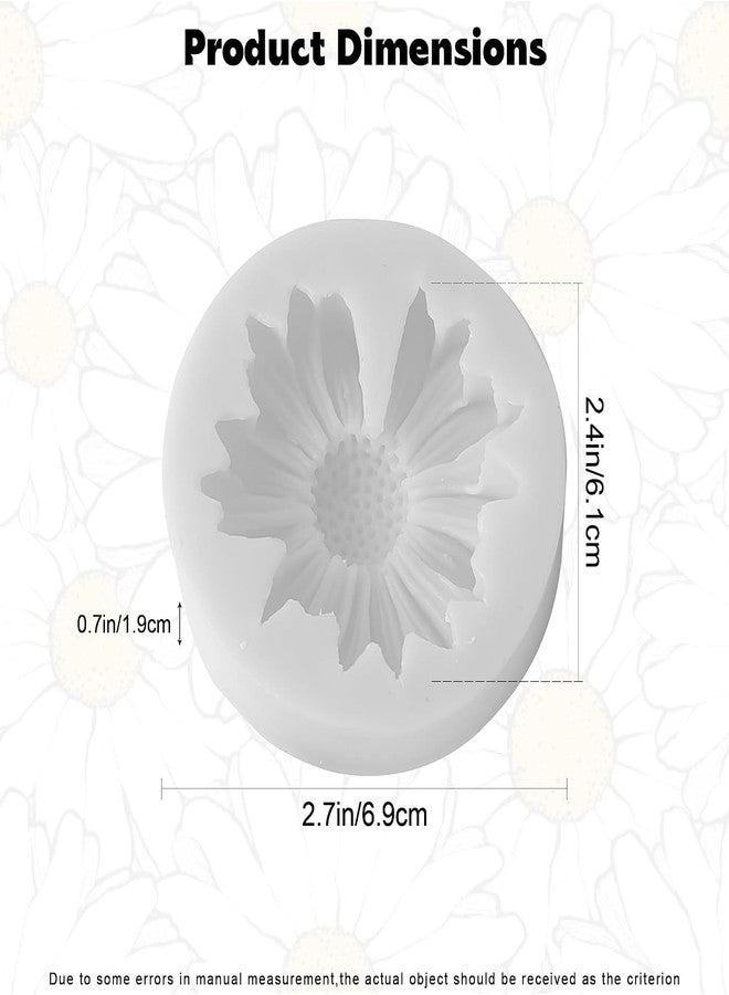 FirstTry Chocolate Mould I Daisy Flower 3D Fondant Silicone Candy Mold I Chrysanthemum Moulds I for Handmade DIY Soap Cakes French Dessert, Pastry, Muffin Cookies, Cupcake, Decoration Tools - Image 2