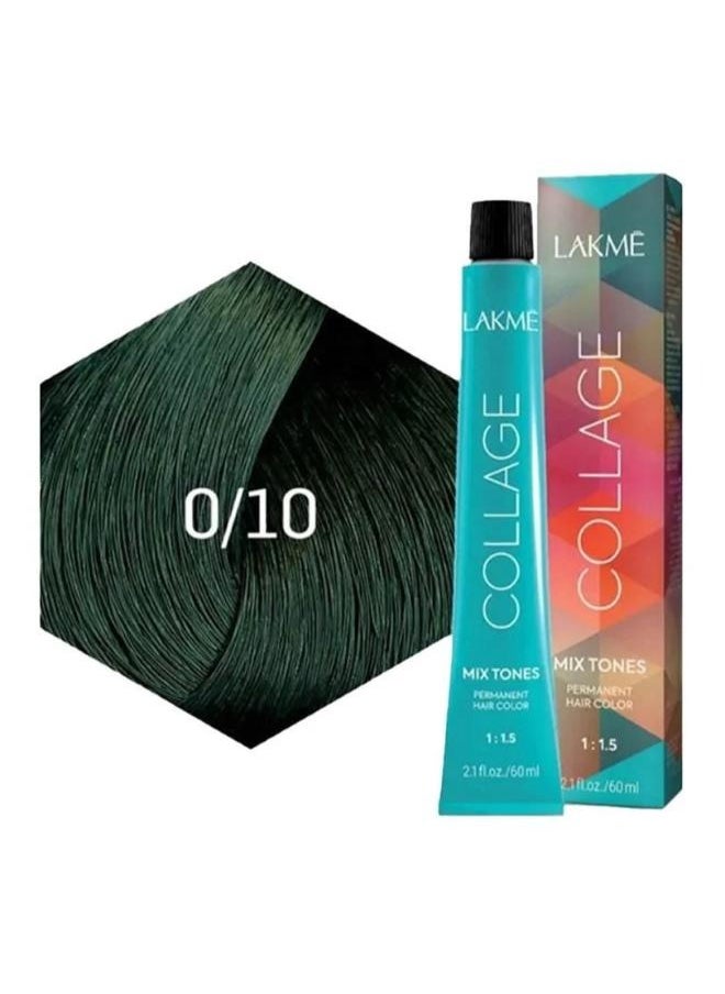 LAKME Collage Mix Tones Permanent Hair Color  0/10, Green 60 Ml  - Image 1