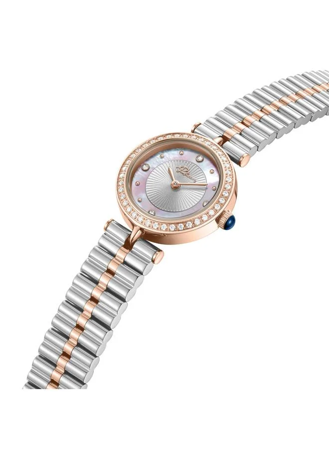 POLICE Agra White Dial Stainless Steel Bracelet Analog Watch for Women, 24mm