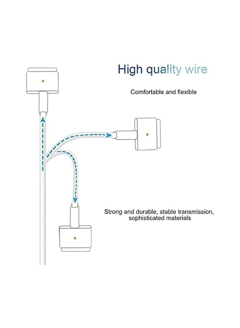أوماكس محول طاقة 60 واط بطرفين لجهاز ماك بوك إير 11 بوصة و13 بوصة (2012، 2013، 2014، 2015، 2017، 2018)، A1436 / A1435 / A1502 / A1465 / A1466، 60 واط / 45 واط - Image 3