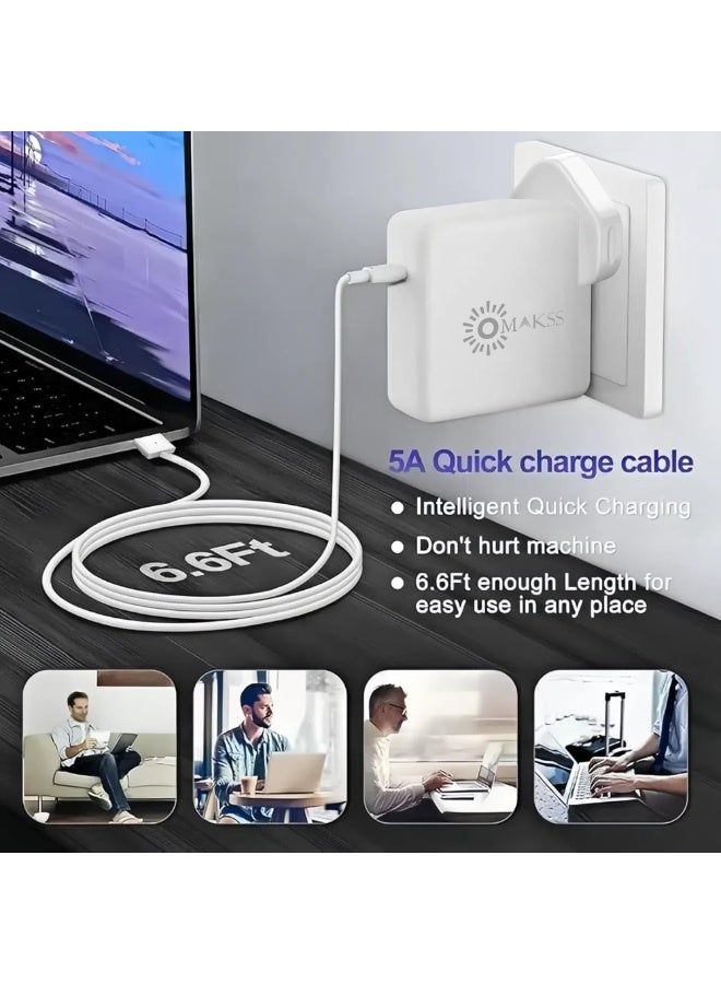 أوماكس محول طاقة 60 واط بطرفين لجهاز ماك بوك إير 11 بوصة و13 بوصة (2012، 2013، 2014، 2015، 2017، 2018)، A1436 / A1435 / A1502 / A1465 / A1466، 60 واط / 45 واط - Image 3