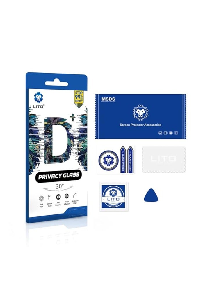 Lito Anti-Spy Full Coverage Tempered Glass Screen Protector for iPhone 13 Pro Max – 9H Privacy, Full Glue, Edge-to-Edge Protection - Image 5