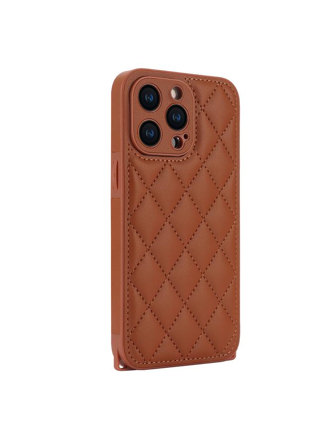 Zaboon Case For iPhone 11 Pro Rhombic Texture Phone Case with Dual Lanyard - Image 2