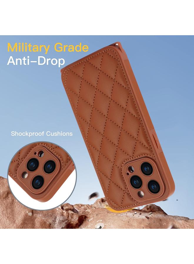 Zaboon Case For iPhone 11 Pro Rhombic Texture Phone Case with Dual Lanyard - Image 5