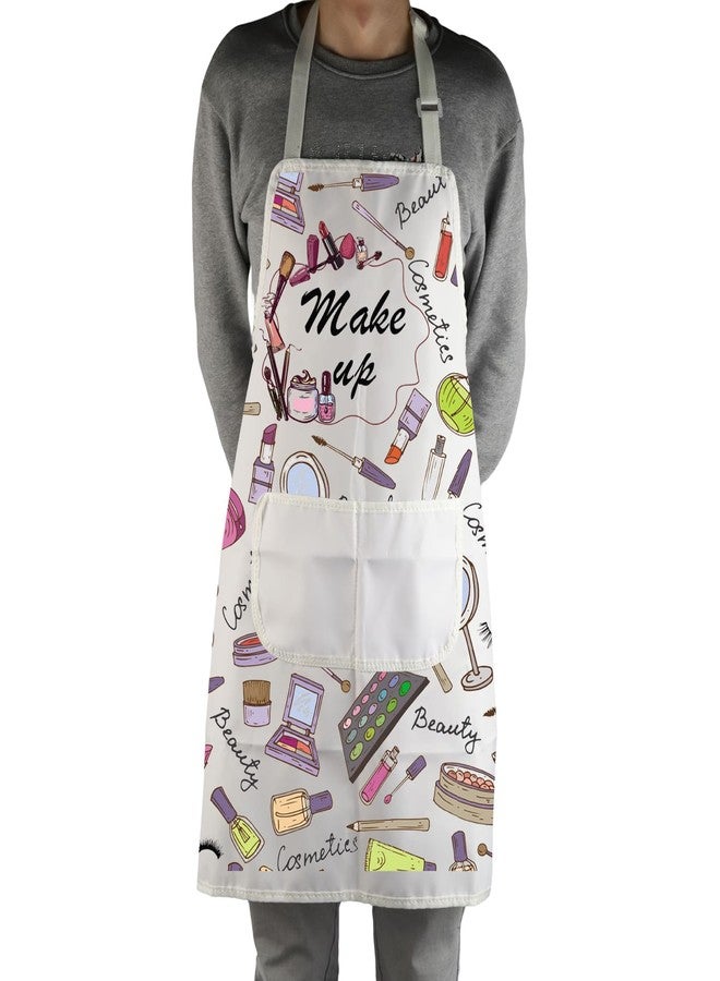 MBMSO Makeup Artist Aprons with Pockets Makeup Apron for Artist Esthetician Gift Cosmetology Student Gift Aprons (Makeup Artist Apron-w) - Image 5