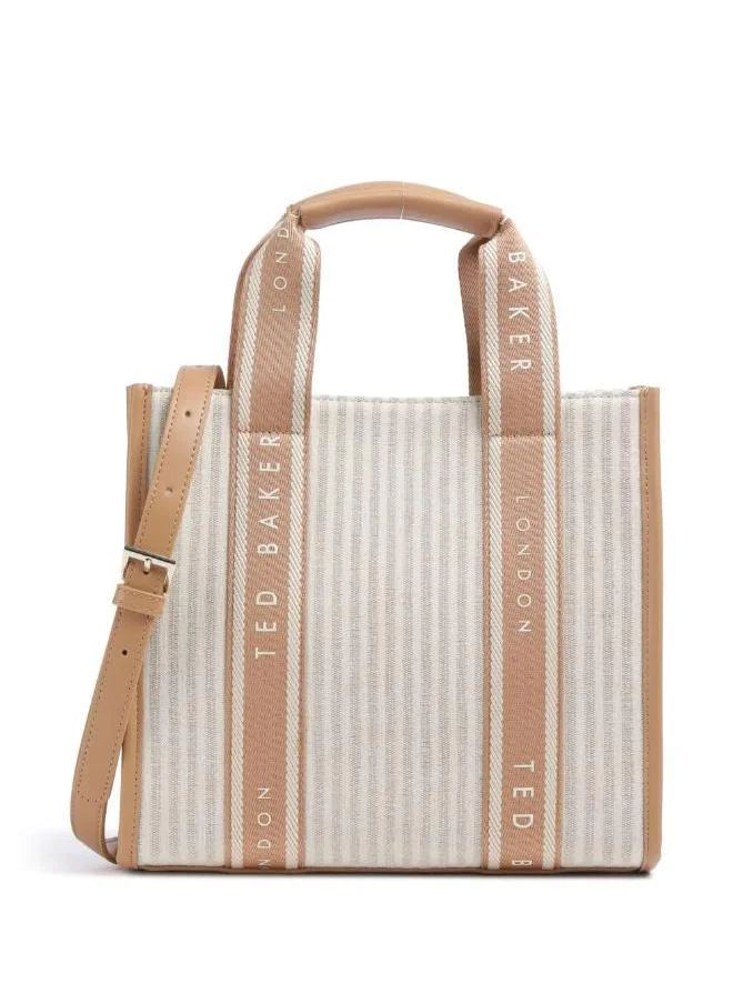 Ted Baker Harllee Striped Canvas Small Webbing Crossbody Bag