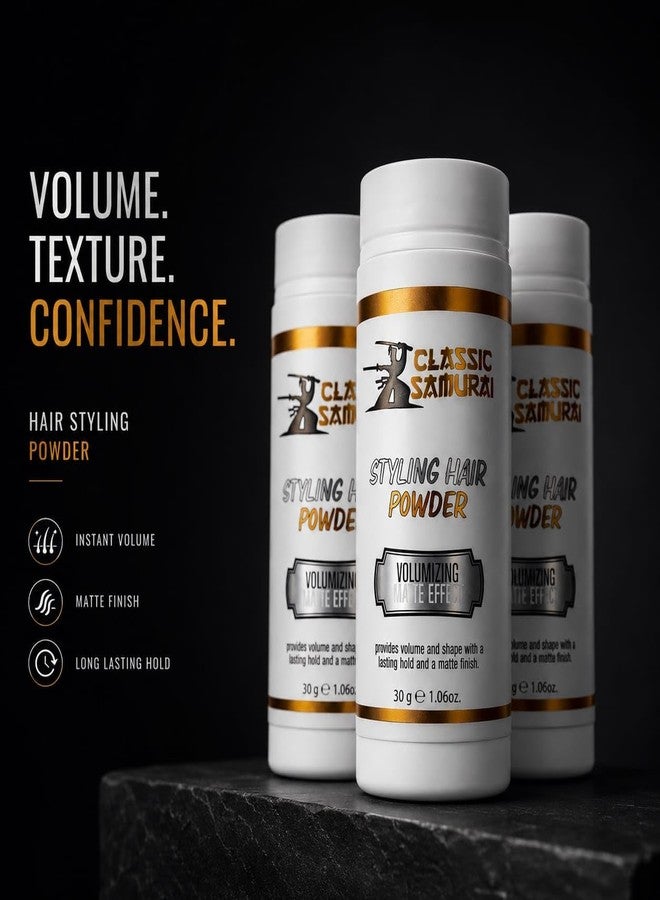 Classic Samurai Styling Hair Powder Wax, 30g, 3 Items - Image 2