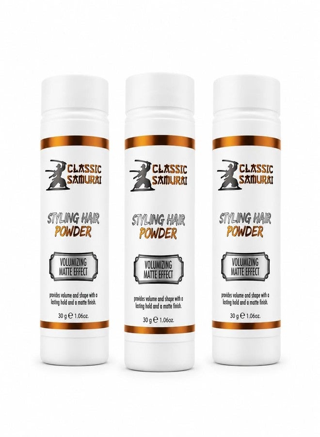 Classic Samurai Styling Hair Powder Wax, 30g, 3 Items - Image 1